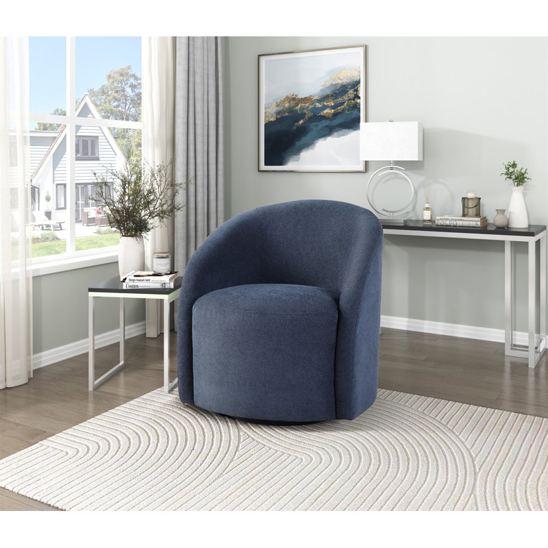 Fauteuil demi-tonneau pivotant 1 pièce Boucle, Bleu