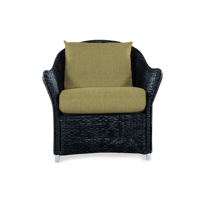 Weekend Retreat Outdoor Lounge Chair, Demo Stone, Ebony