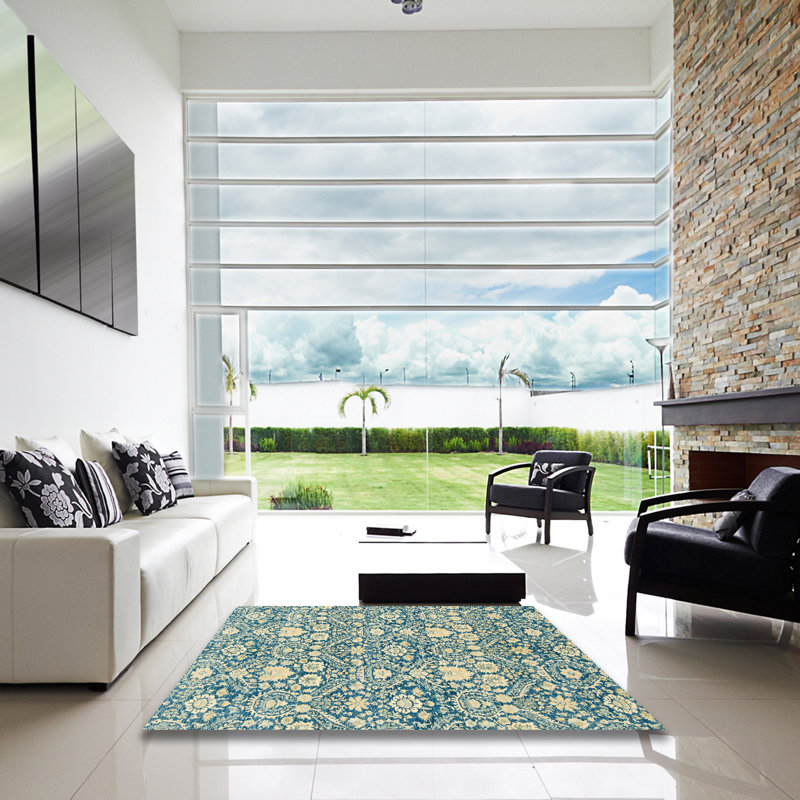 Tapis abstrait moderne 2703, Carré 6 pi