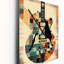 Cubisme Guitare - Horloge murale musicale surdimensionnée-128347040
