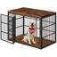 Meuble de 54 po pour cage de chien avec porte pliable, caisses pour chien XXL-366599428