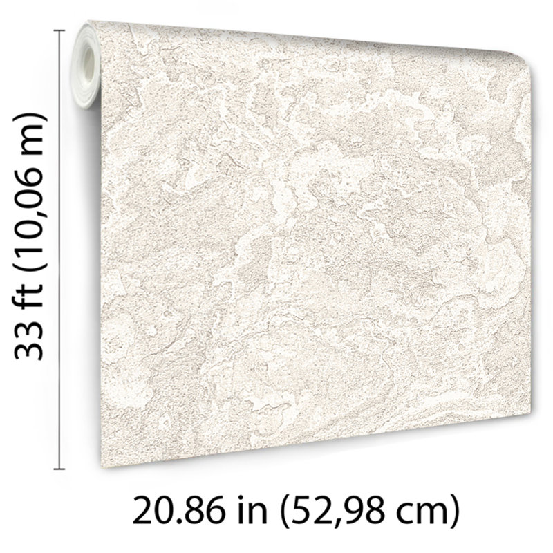 Marble Cloud Wallpaper, White