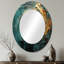 Miroir mural doré émeraude doré-1243433138