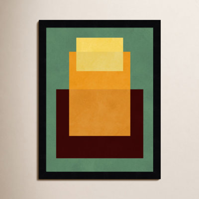 Overlapping geometry 10 by Norvin Wood Framed Wall Art Print