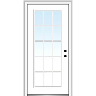 Internal Grilles Primed Fiberglass Prehung Front Entry Doors -  Verona Home Design, ZZ365573L