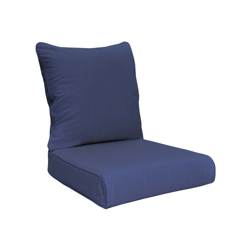 Sunbrella® Premium Outdoor Deep Seating Cushion, Spectrum Indigo Sunbrella® Plainweave