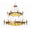 Lustre à étages 36 lumières Valencia