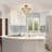 Abriell Modern 3-Light 14'' Beaded Semi Flush Mount