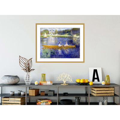 «The Skiff» par Pierre-Auguste Renoir, impression giclée sur cadre