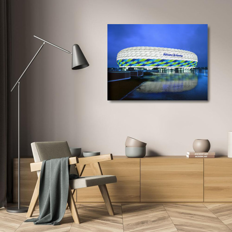 The Allianz Arena, 18" H x 24" W