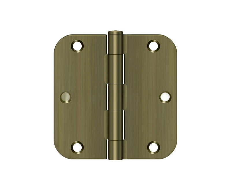 Steel Butt Bearing Hinge, Antique Brass