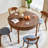 47.24'' Farmhouse Round Dining Table With Drawer-1613905076