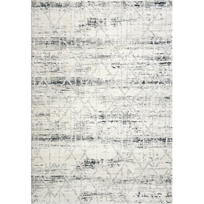 Tapis ivoire/gris Serafin