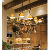 Laramie Steel Oval Hanging Pot Rack