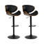 Sommerard Swivel Upholstered Adjustable Height Counter Stool with Metal Frame