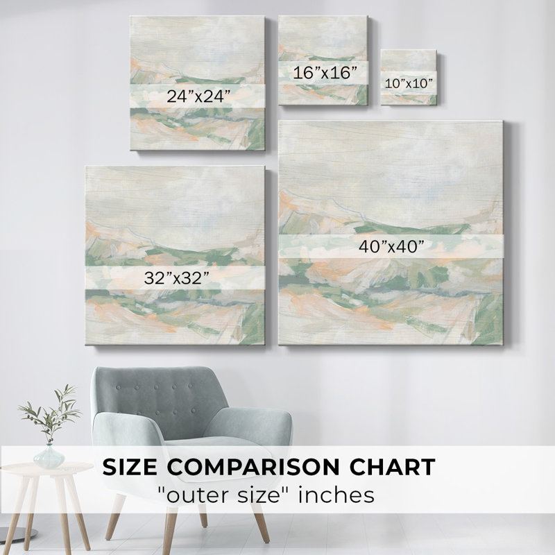 Toile tendue Coral Canyon I-Gallery, H 32 po x l 32 po x P 1,5 po