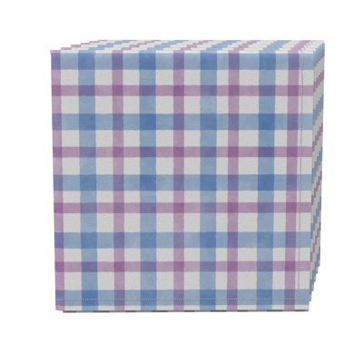 Cotton Twill Plaid Square Napkin