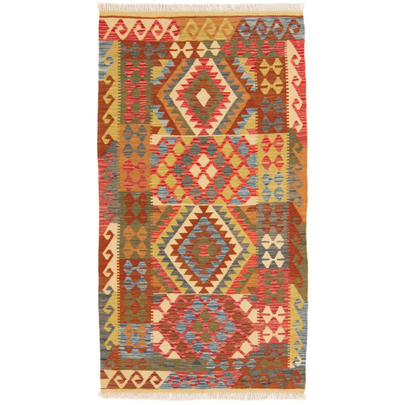 Geometric Wool Hand Woven Area Rug