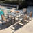 Takeia 7-Piece Rectangular Metal Dining Set