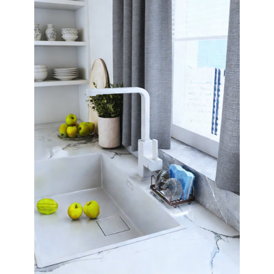 Kitchen Sink Organizer With Removable Drip Tray, 304 Stainless Steel Sponge Holder And Drain Rack For Countertop Organization