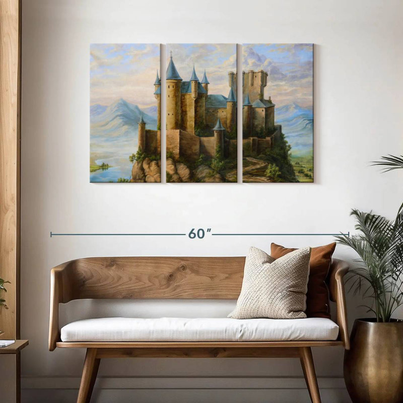 Lilie Castles, 28" H x 45" W