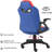 Gaming Chair for Teenagers Juniors, High Back Ergonomic Swivel Racing Computer Chair, Height Adjustable Students Computer Chair, Blue