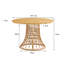 Table de chaise d'extérieur simple en bambou (seulement la table incluse)