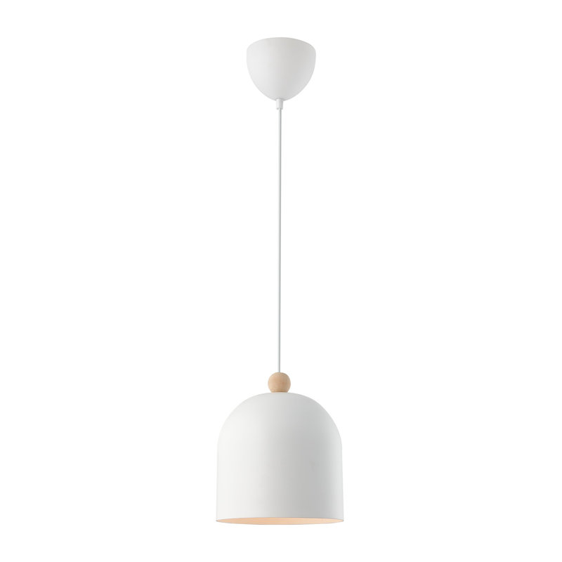 Gaston 1 - Light Satin Unique/Statement Pendant, White