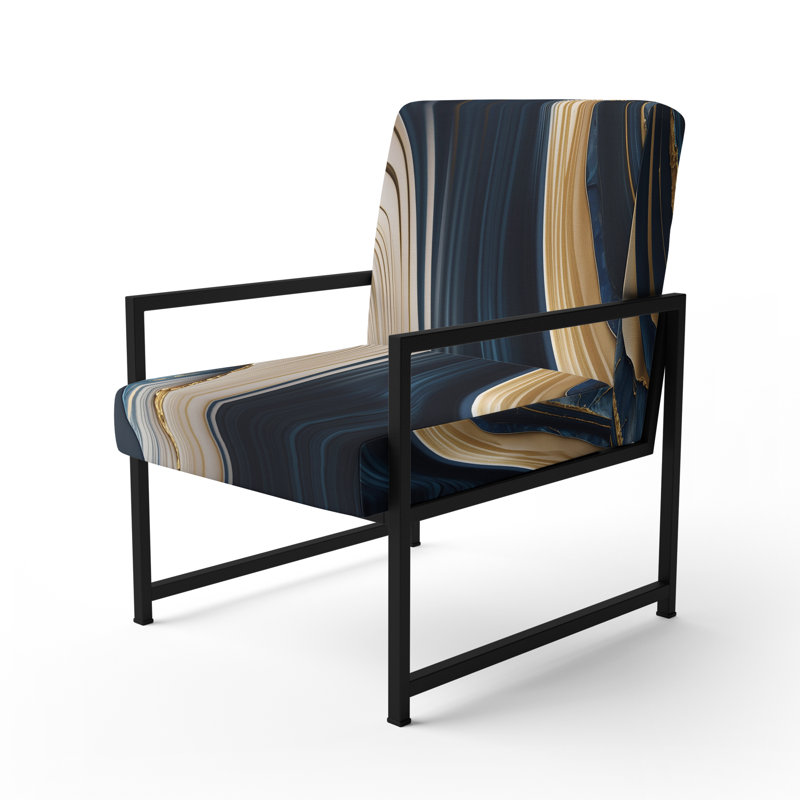 Fauteuil d'appoint Crofford, Noir, noir, noir, noir
