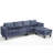 5 Seat Modular Sofa,With Storage Ottoman, Convertible Sectional Sofa, L Shaped Couch ,  Reversible Chaise ,Riveted Sofa,Chenille-242670262