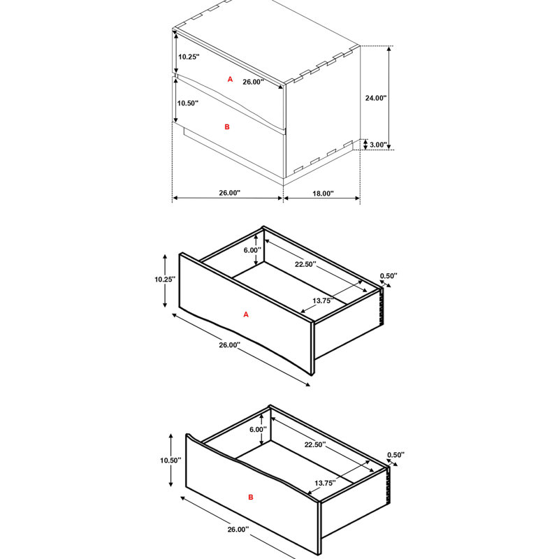 Lit king size 4 places pour chambre à coucher, bois principal aspect noyer, rangement avec sommier suspendu, table de chevet, commode, miroir - Sélection, finition, tête de lit design moderne, commode à bords naturels