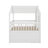 Full Size Wooden House-Shaped Loft Bed With Roof, Windows, 4 Storage Drawers-114294603
