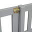 Lit simple superposé au dessus d'un lit double avec escalier de rangement coulissant gris par RIDGEPOLE-1752627942