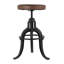 Knight Swivel Upholstered Bar Stool with Metal Frame
