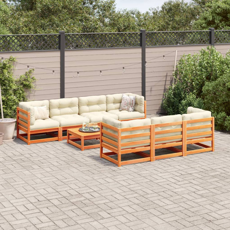 Garden Sofa, Wax Brown 1