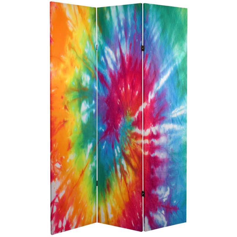 Cloison réversible en toile Tie Dye, Teinture Tie Dye