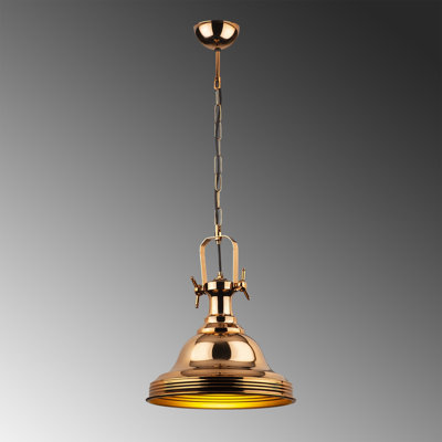 1 - Light Copper/Gold Single Pendant