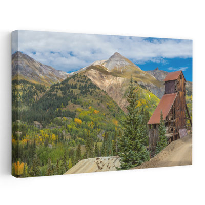 Yankee Girl Silver Mine In Red Mountain Mining District Along U.S. Route 550 Colorado Usa Abstract Contemporary Architecture Landscape Art