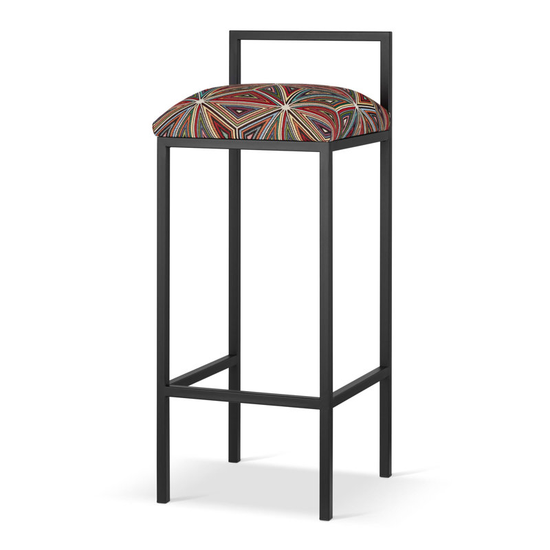 Makeva Upholstered Counter Stool with Metal Frame