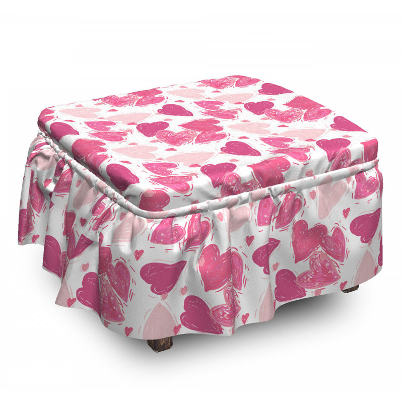 Box Cushion Ottoman Slipcover