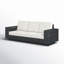 Aceline Wicker Outdoor Sofa with Sunbrella Cushions