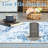 Washable Area Rug Modern Abstract Carpet with Non-Slip Backing, Stain-Resistant Low Pile Floor Rug, Easy Cleaning Foldable Indoor Mats for Bedroom, Living Room, Office-43140615-49917963