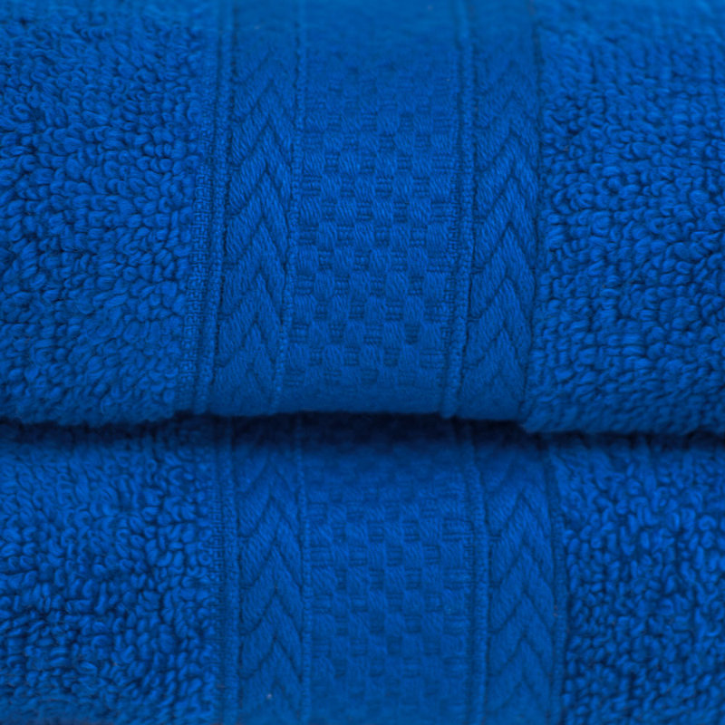Ensemble de draps de bain 6 pièces 100% coton, Bleu royal