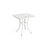 Mobilier de patio extérieur en aluminium coulé 3 pièces - antirouille 2 chaises et 1 table en blanc de conception classique pour le jardin, assemblage simple requis à l'extérieur, conception de cour arrière