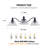 24 Inch 3-Light Vintage Bathroom Wall Sconce – Elegant  Metal And Glass Lampshade Vanity Light Fixture For Bathroom, Hallway, Or Bedroom (Bulb Not Included)-362563349-362563368-362563371