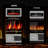Recessed or Wall Mounted Electric Fireplace Heater, Touch Screen & Remote Control, 12 Flame Colors, 8H Timer-262639745
