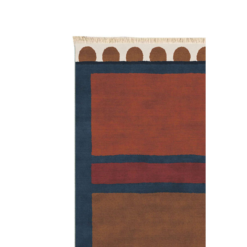 Tapis en coton à motif géométrique Kaspar