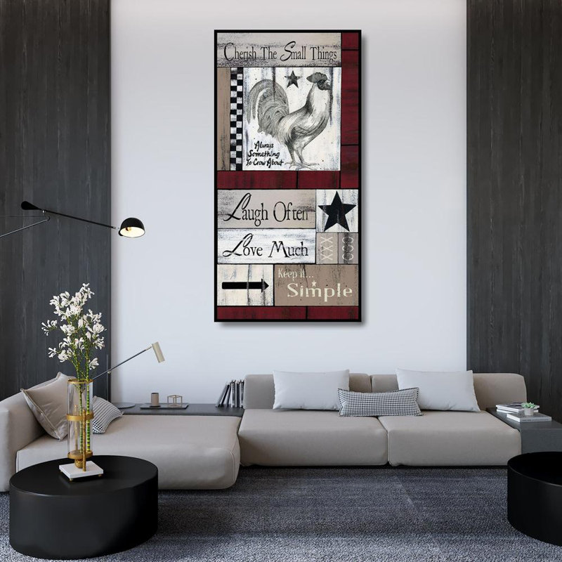 Art graphique sur toile tendue par Trinx Spivey, Linda: Cherish the Small Things, H 48 po x l 26 po