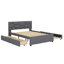 Lit plateforme avec design d'inspiration brique et deux tiroirs avec lit gigogne-800672839-800672838