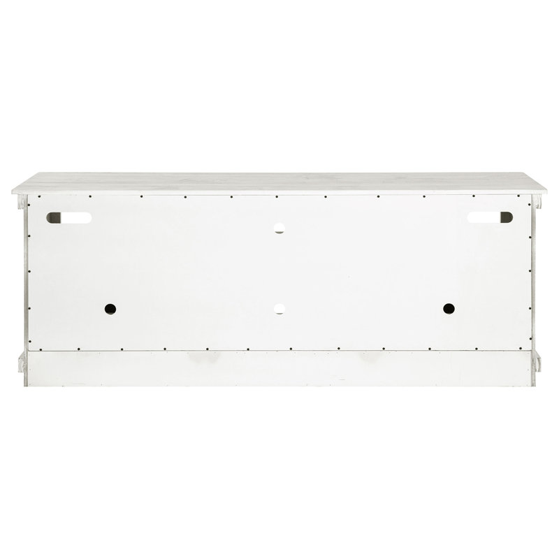 Meuble télé Castleton, 27" H x 16.25" W x 70" D, White